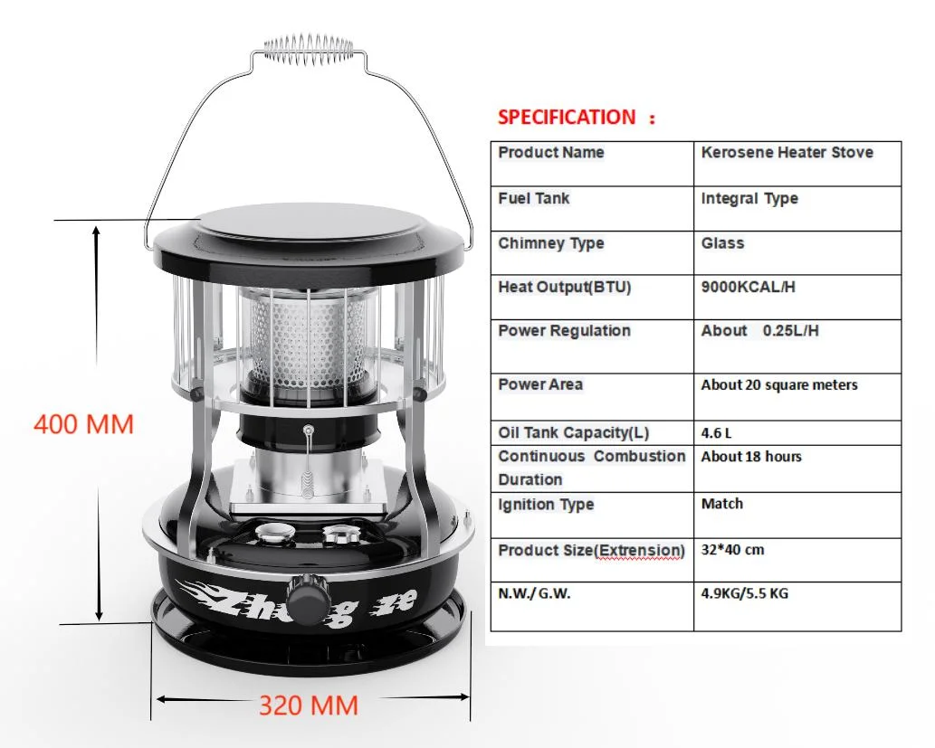 Household Outdoor Cooking Heating Kerosene Stove Heater Portable Camping Stove Heat Exchanger Gas Fireplace