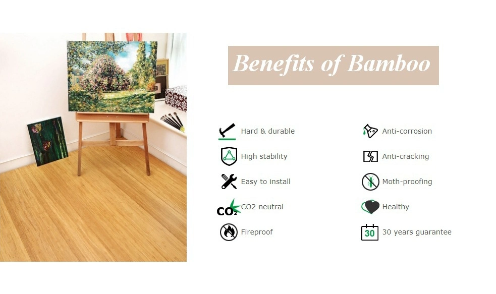 E0 Grade Soundproof Home Kindergarden Decoration Day Care Play Bamboo Flooring with EVA Mat