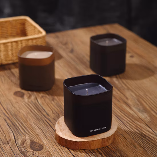 개인 상표 중국 제조자 가정 장식을 위한 5개 Oz 냄새가 좋은 유리 간장 왁스 초 선물 초